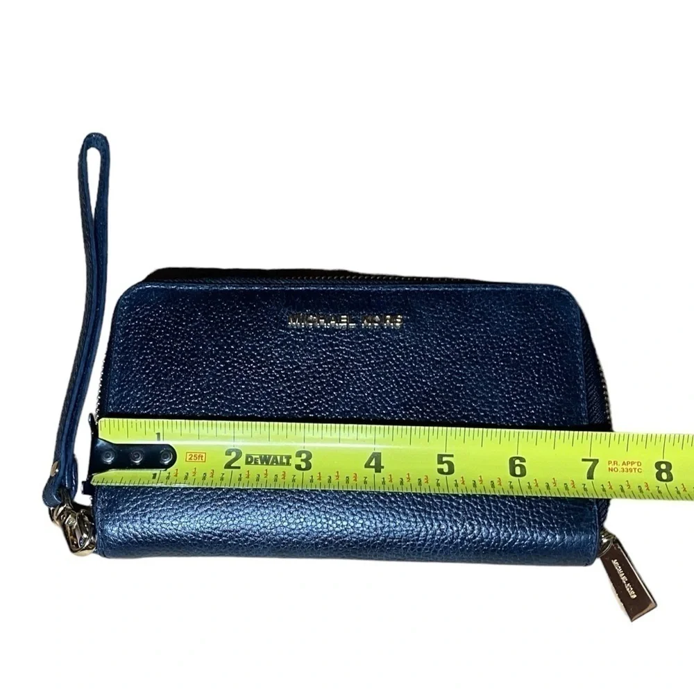 Michael Kors Blue Saffiano Leather Wallet